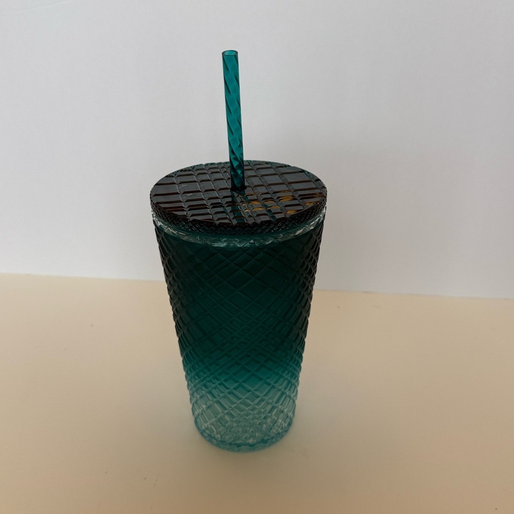 NWT Starbucks Jeweled teal ombré 16 oz. cold beverage cup, 2023 release